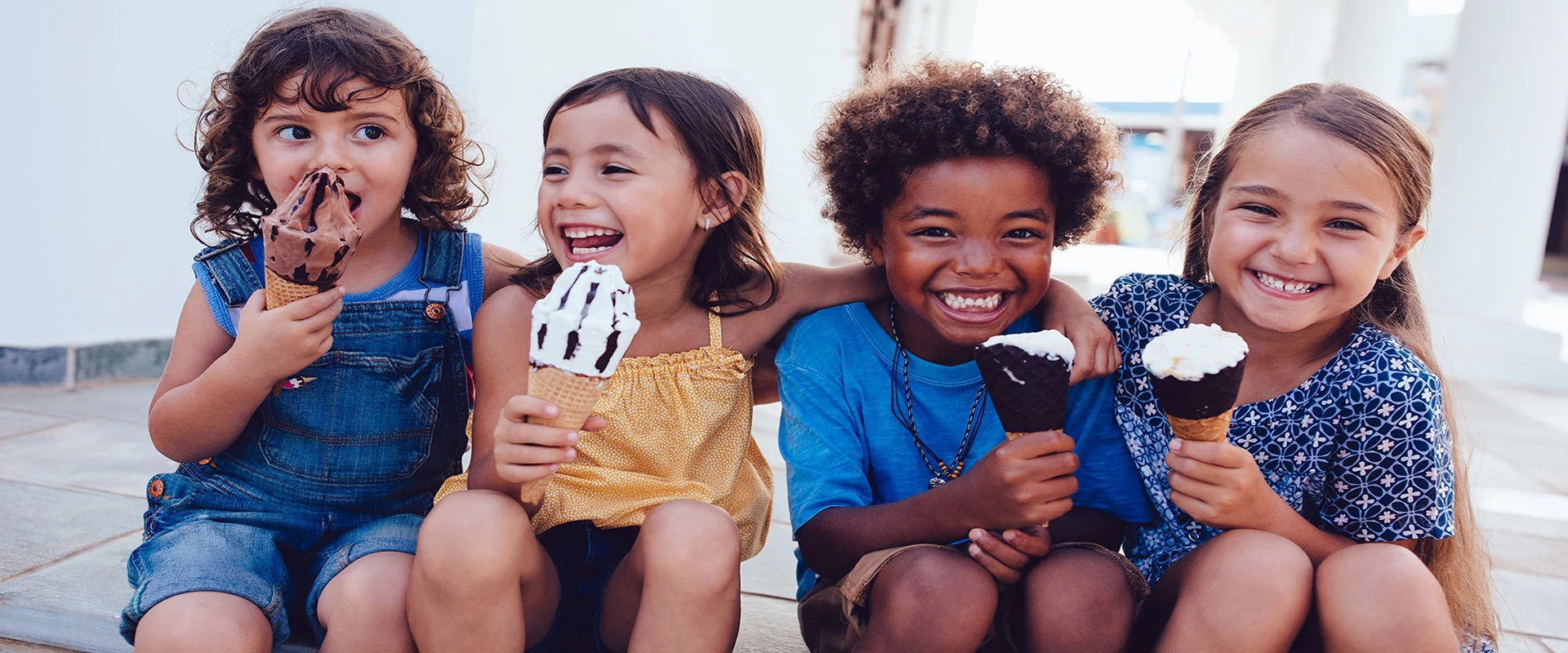 Children smiling — space maintainers keep room for adult teeth
