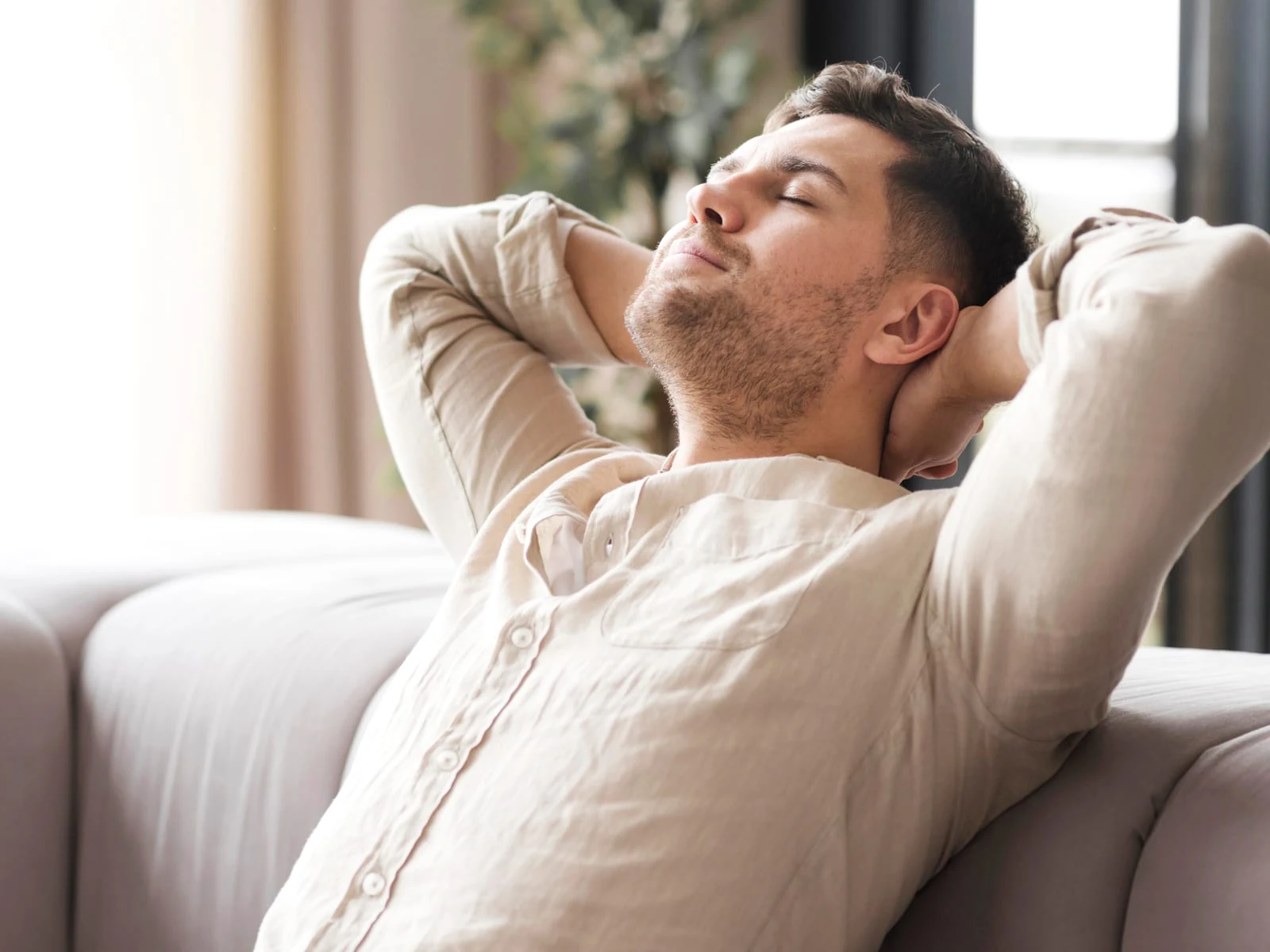 Relaxed patient during calm sedation dentistry care in Etobicoke